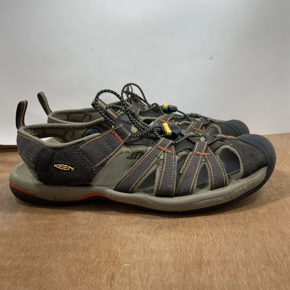 Keen Kanyon Men's Size 11.5 Sandals Brown Orange 1002133 River Water Shoes